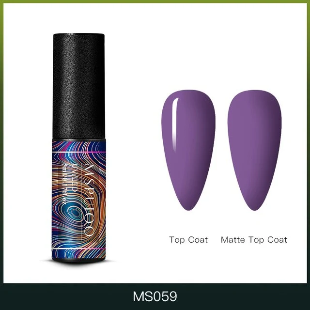 MSRUIOO 5ml Color Changing UV Gel Polish Sequins Thermal Nail Gel Matte Top Coat Soak Off Nail Art Gel Polish Varnish