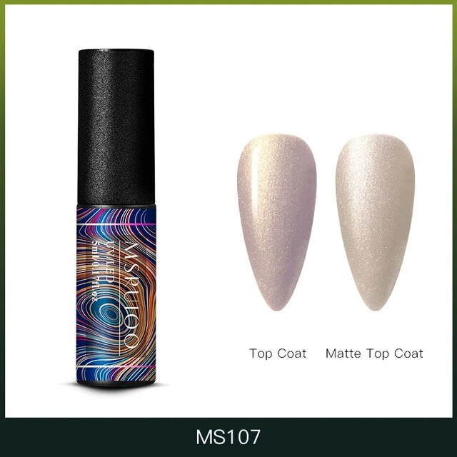 MSRUIOO 5ml Color Changing UV Gel Polish Sequins Thermal Nail Gel Matte Top Coat Soak Off Nail Art Gel Polish Varnish