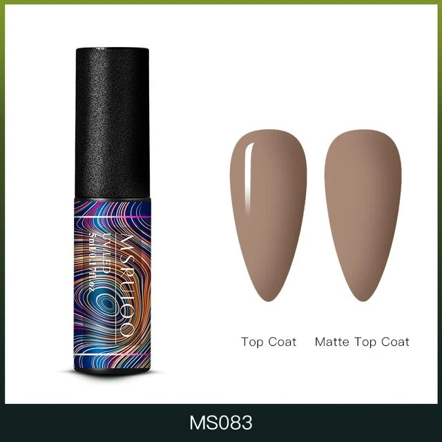 MSRUIOO 5ml Color Changing UV Gel Polish Sequins Thermal Nail Gel Matte Top Coat Soak Off Nail Art Gel Polish Varnish