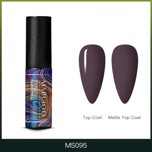 MSRUIOO 5ml Color Changing UV Gel Polish Sequins Thermal Nail Gel Matte Top Coat Soak Off Nail Art Gel Polish Varnish