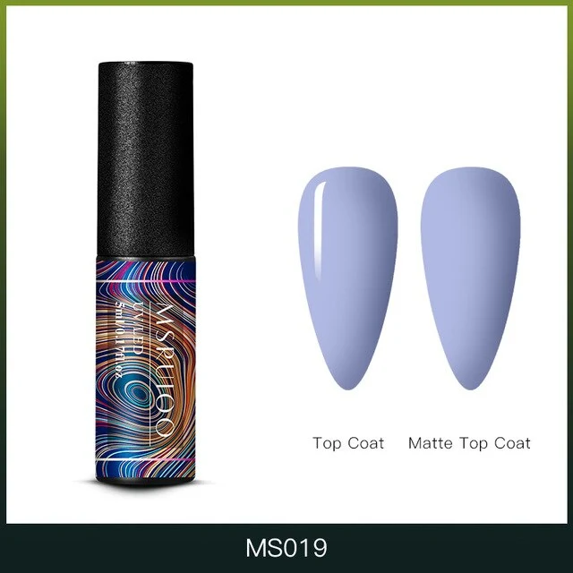 MSRUIOO 5ml Color Changing UV Gel Polish Sequins Thermal Nail Gel Matte Top Coat Soak Off Nail Art Gel Polish Varnish