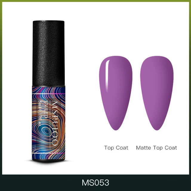 MSRUIOO 5ml Color Changing UV Gel Polish Sequins Thermal Nail Gel Matte Top Coat Soak Off Nail Art Gel Polish Varnish