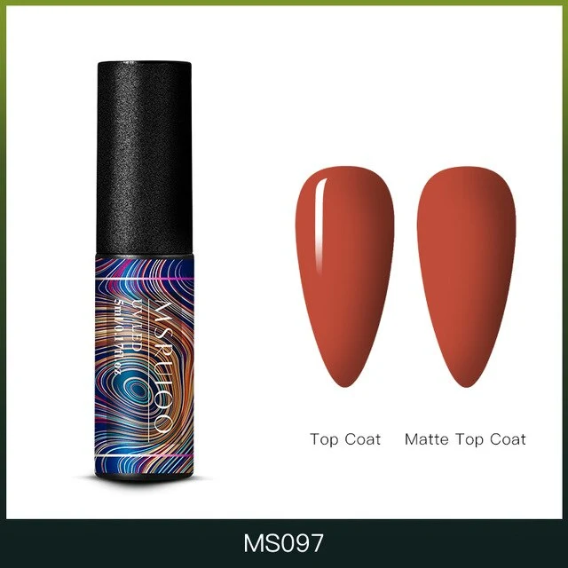 MSRUIOO 5ml Color Changing UV Gel Polish Sequins Thermal Nail Gel Matte Top Coat Soak Off Nail Art Gel Polish Varnish