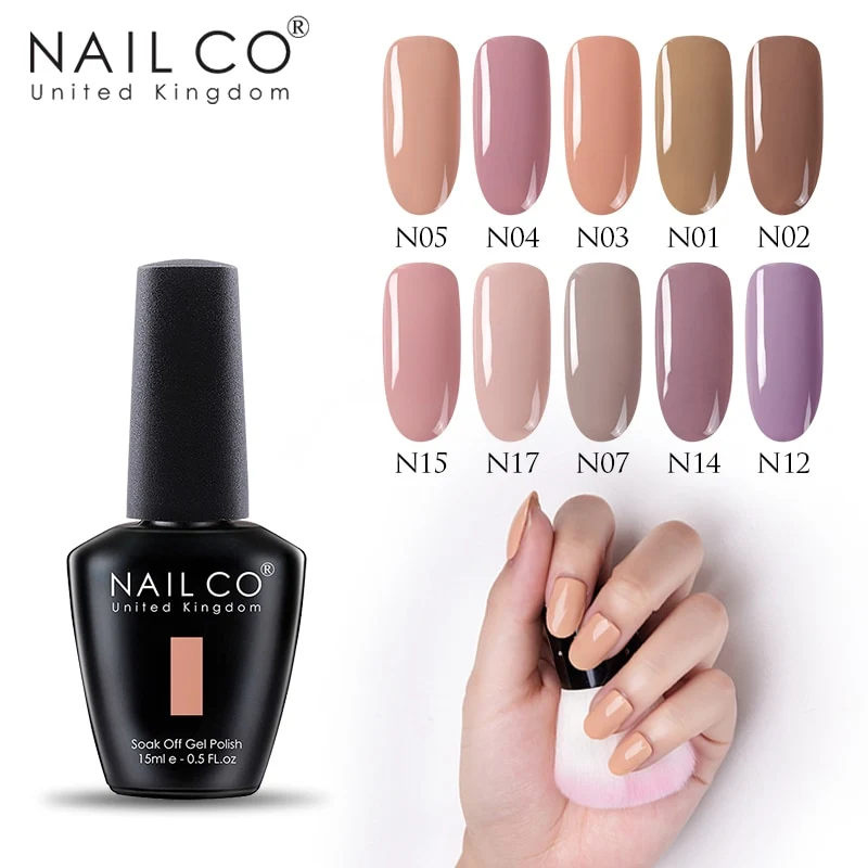 NAILCO Nude Series New Arrival Primer Gel Varnish Soak Off UV LED Gel Nail Polish Gellak Lucky Gel Nail Polish Hybrid Nail Art