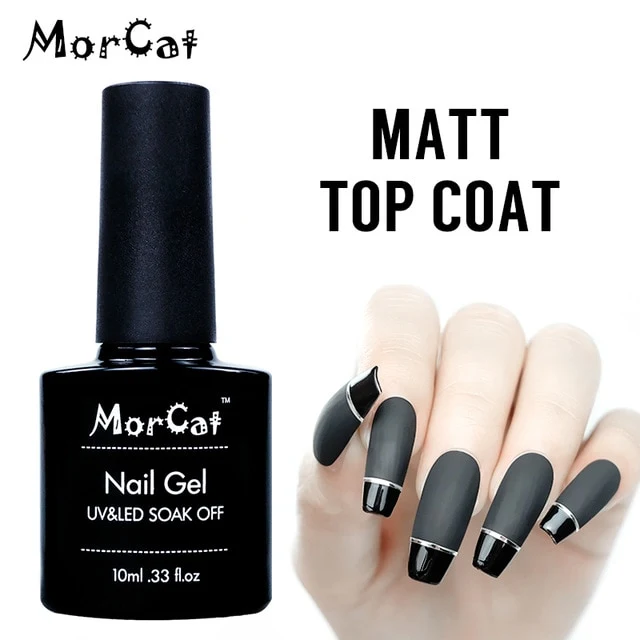 MorCat Top And Base Coat 10ml Gel Nail Polish UV Transparent Nail Gel Soak Off No Wipe Primer Gel Varnishes Lacquer Nail Art
