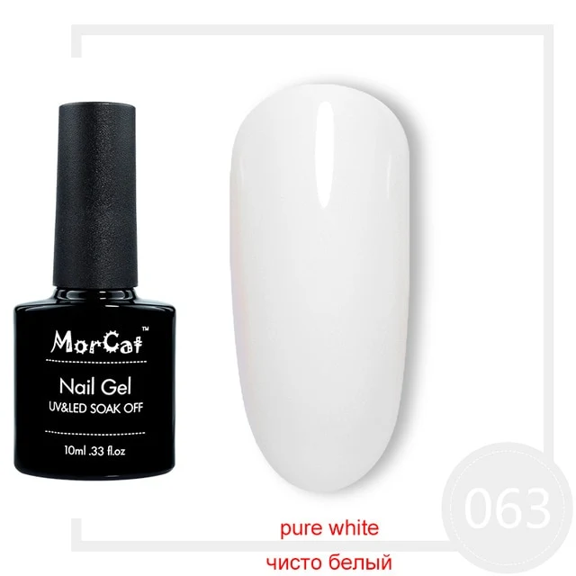 MorCat Top And Base Coat 10ml Gel Nail Polish UV Transparent Nail Gel Soak Off No Wipe Primer Gel Varnishes Lacquer Nail Art