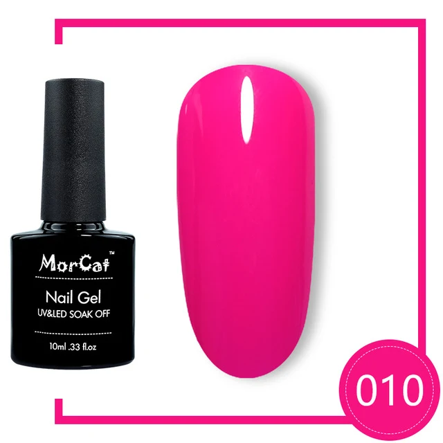 MorCat Top And Base Coat 10ml Gel Nail Polish UV Transparent Nail Gel Soak Off No Wipe Primer Gel Varnishes Lacquer Nail Art