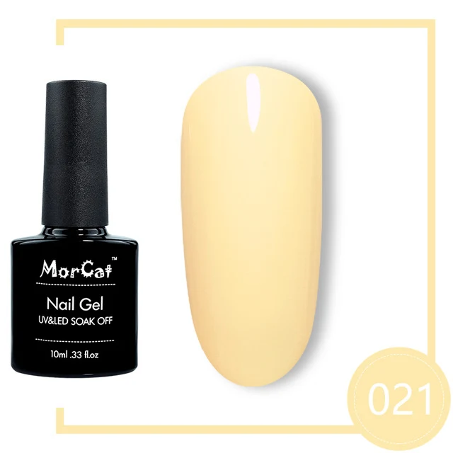 MorCat Top And Base Coat 10ml Gel Nail Polish UV Transparent Nail Gel Soak Off No Wipe Primer Gel Varnishes Lacquer Nail Art