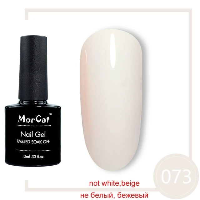 MorCat Top And Base Coat 10ml Gel Nail Polish UV Transparent Nail Gel Soak Off No Wipe Primer Gel Varnishes Lacquer Nail Art