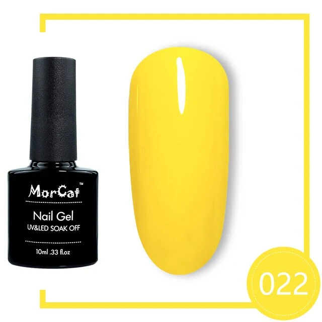 MorCat Top And Base Coat 10ml Gel Nail Polish UV Transparent Nail Gel Soak Off No Wipe Primer Gel Varnishes Lacquer Nail Art