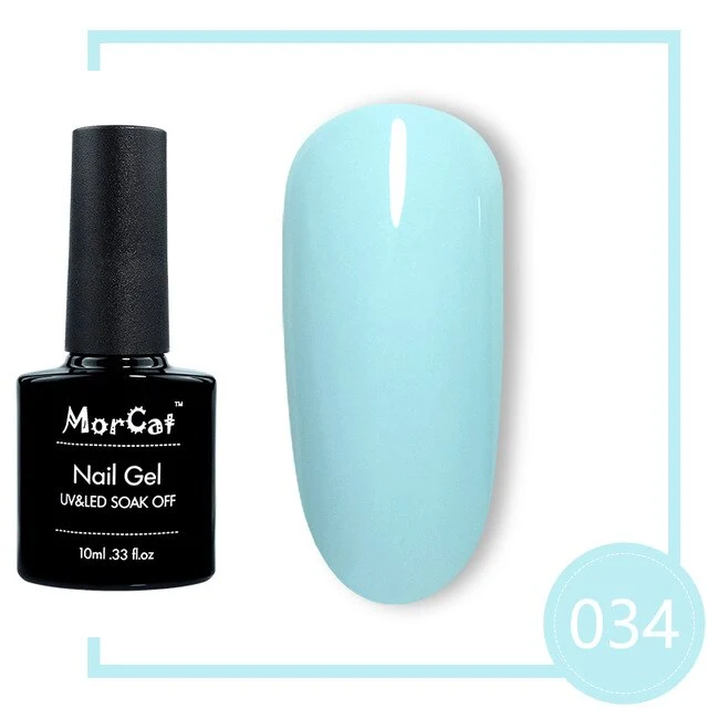 MorCat Top And Base Coat 10ml Gel Nail Polish UV Transparent Nail Gel Soak Off No Wipe Primer Gel Varnishes Lacquer Nail Art