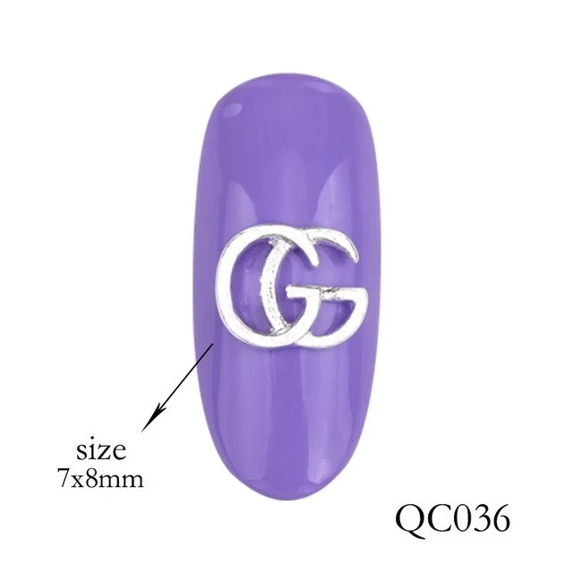 10pcs of new nail art decorations flash glass gemstone rhinestone series design charm gold silver effect DIY nail accessories