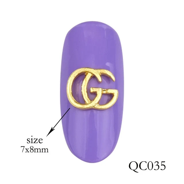 10pcs of new nail art decorations flash glass gemstone rhinestone series design charm gold silver effect DIY nail accessories