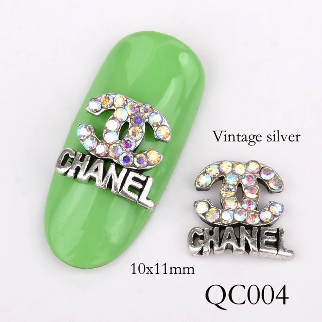 10pcs new leaf charm nail accessories, 3D golden leaves shiny nails rhinestones pearl effect tips DIY nail jewelry QB096-0100