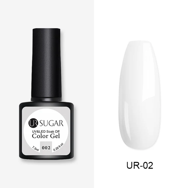 UR SUGAR 2Pcs/set Glitter Gel Nail Polish Set Pink Hybrid Color Semi Permanent Led Gel Lacquer Soak Off UV Gel Varnish Nail Art