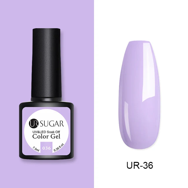 UR SUGAR 2Pcs/set Glitter Gel Nail Polish Set Pink Hybrid Color Semi Permanent Led Gel Lacquer Soak Off UV Gel Varnish Nail Art