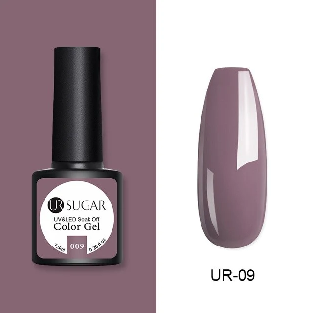 UR SUGAR 2Pcs/set Glitter Gel Nail Polish Set Pink Hybrid Color Semi Permanent Led Gel Lacquer Soak Off UV Gel Varnish Nail Art