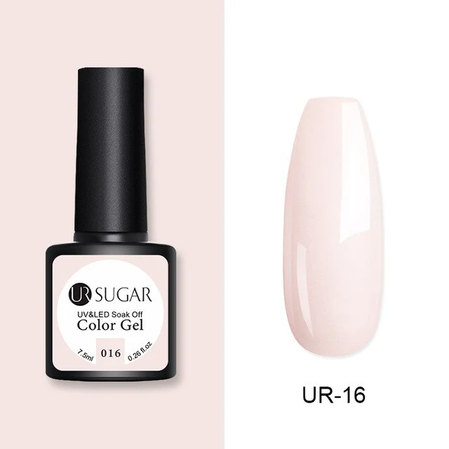UR SUGAR 2Pcs/set Glitter Gel Nail Polish Set Pink Hybrid Color Semi Permanent Led Gel Lacquer Soak Off UV Gel Varnish Nail Art