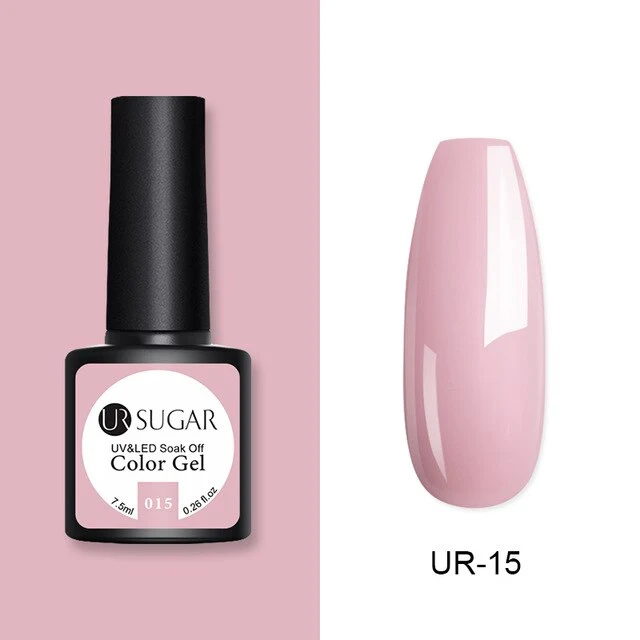 UR SUGAR 2Pcs/set Glitter Gel Nail Polish Set Pink Hybrid Color Semi Permanent Led Gel Lacquer Soak Off UV Gel Varnish Nail Art