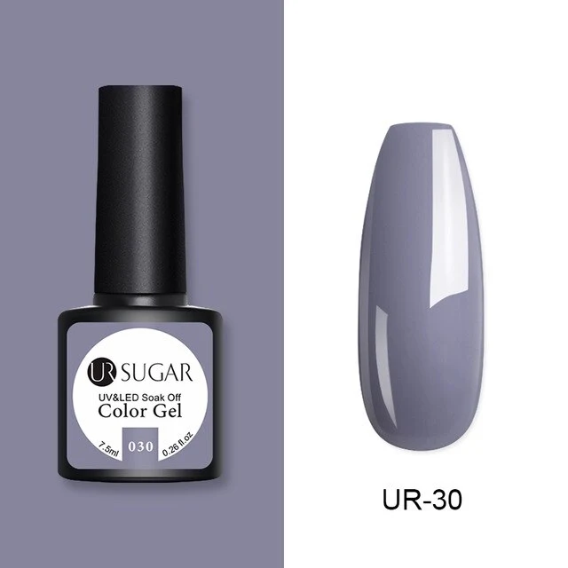 UR SUGAR 2Pcs/set Glitter Gel Nail Polish Set Pink Hybrid Color Semi Permanent Led Gel Lacquer Soak Off UV Gel Varnish Nail Art