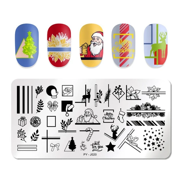 Pict You 8ml Stamping Nail Polish Pure Color Black White Red Nail Art Printing Varnish Manicure DIY Design Stamping Polish