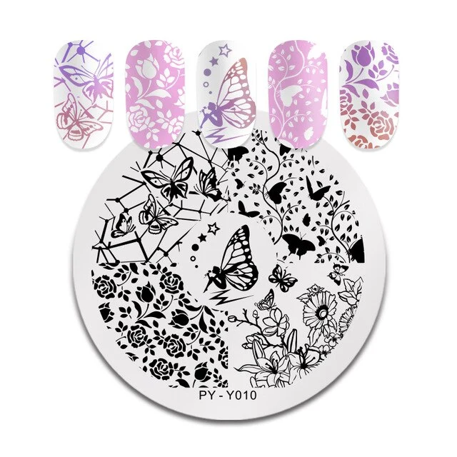 Pict You 8ml Stamping Nail Polish Pure Color Black White Red Nail Art Printing Varnish Manicure DIY Design Stamping Polish