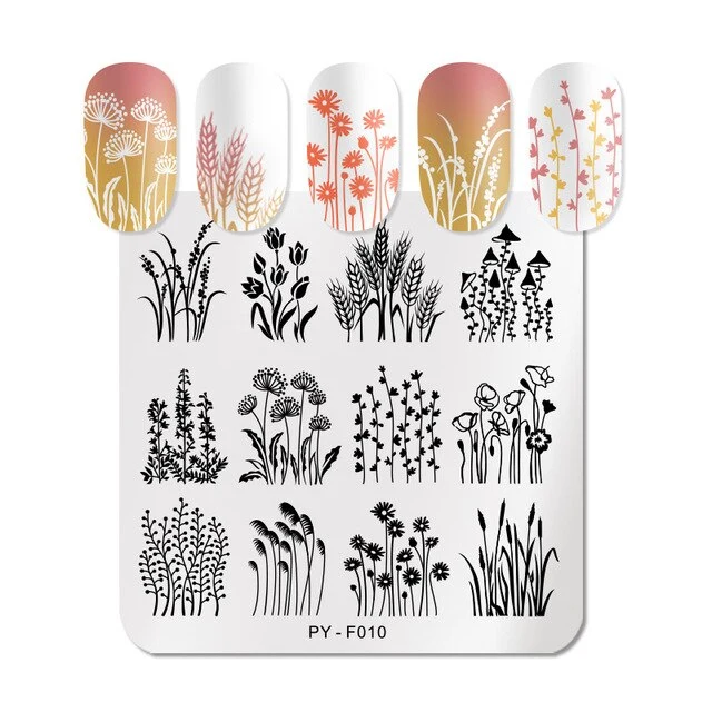 Pict You 8ml Stamping Nail Polish Pure Color Black White Red Nail Art Printing Varnish Manicure DIY Design Stamping Polish