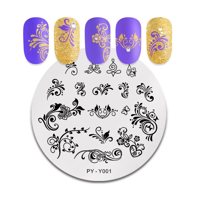 Pict You 8ml Stamping Nail Polish Pure Color Black White Red Nail Art Printing Varnish Manicure DIY Design Stamping Polish
