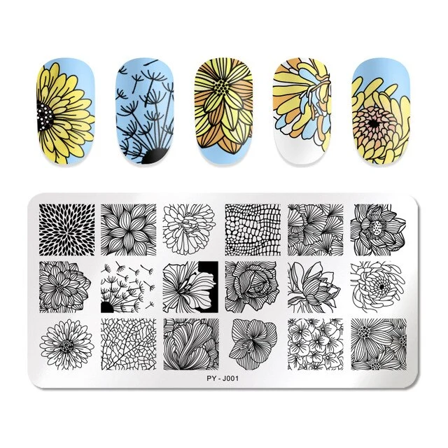 Pict You 8ml Stamping Nail Polish Pure Color Black White Red Nail Art Printing Varnish Manicure DIY Design Stamping Polish