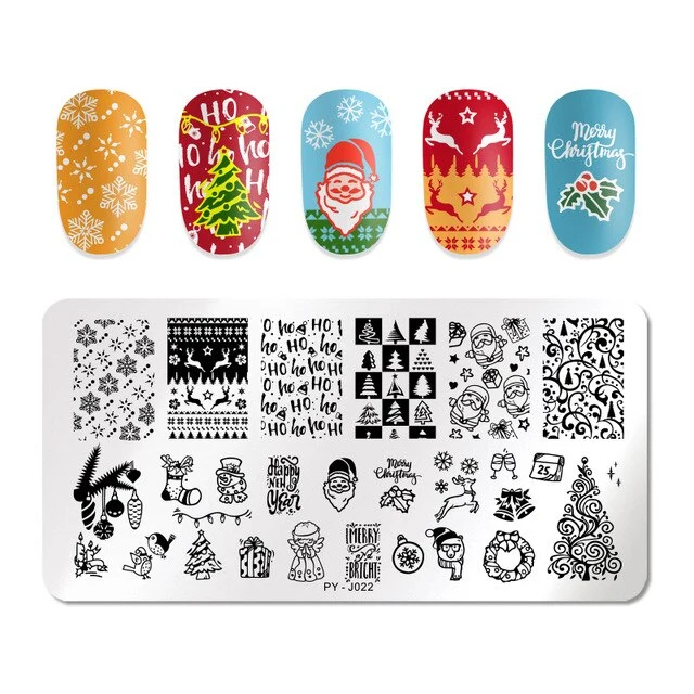 Pict You 8ml Stamping Nail Polish Pure Color Black White Red Nail Art Printing Varnish Manicure DIY Design Stamping Polish