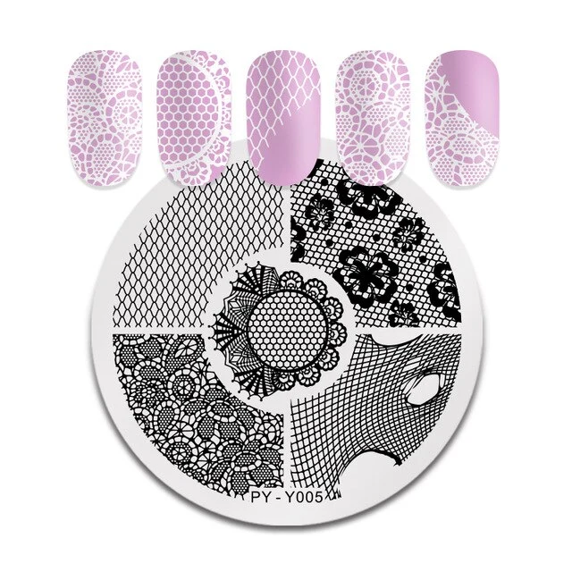 Pict You 8ml Stamping Nail Polish Pure Color Black White Red Nail Art Printing Varnish Manicure DIY Design Stamping Polish