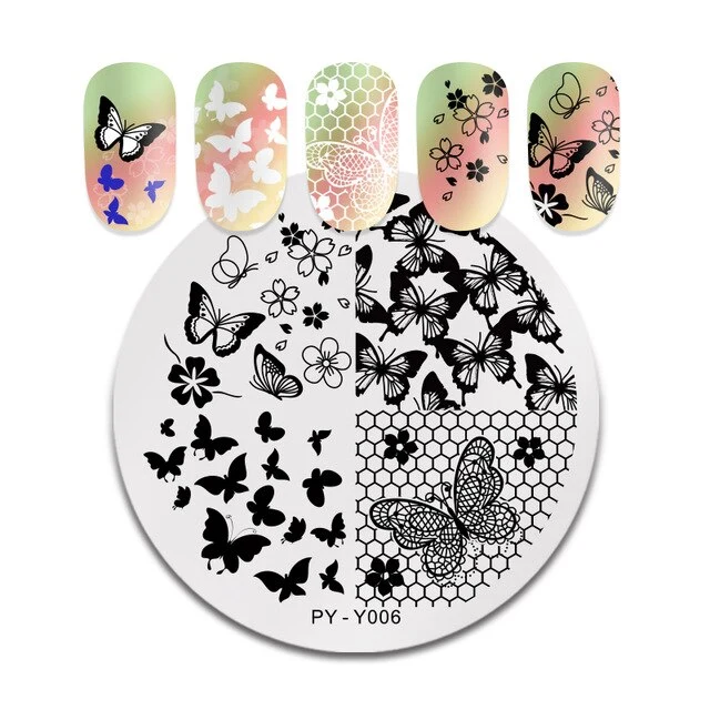 Pict You 8ml Stamping Nail Polish Pure Color Black White Red Nail Art Printing Varnish Manicure DIY Design Stamping Polish