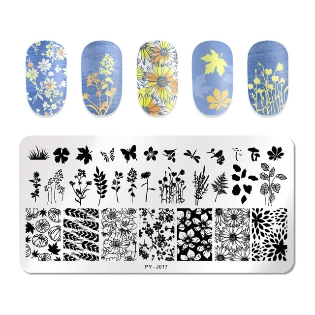 Pict You 8ml Stamping Nail Polish Pure Color Black White Red Nail Art Printing Varnish Manicure DIY Design Stamping Polish