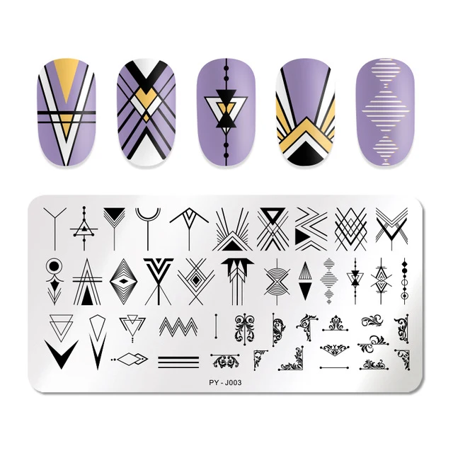 Pict You 8ml Stamping Nail Polish Pure Color Black White Red Nail Art Printing Varnish Manicure DIY Design Stamping Polish