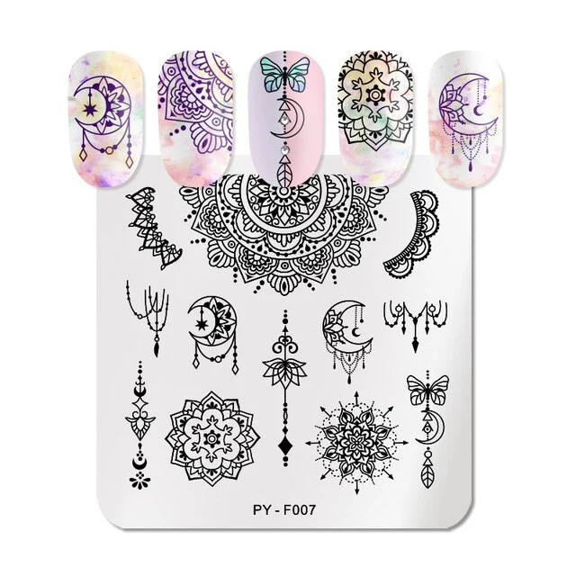 Pict You 8ml Stamping Nail Polish Pure Color Black White Red Nail Art Printing Varnish Manicure DIY Design Stamping Polish