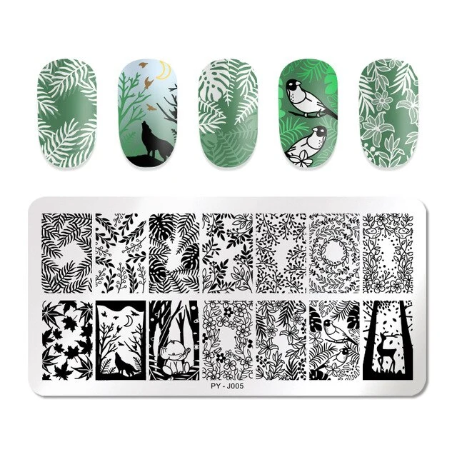 Pict You 8ml Stamping Nail Polish Pure Color Black White Red Nail Art Printing Varnish Manicure DIY Design Stamping Polish