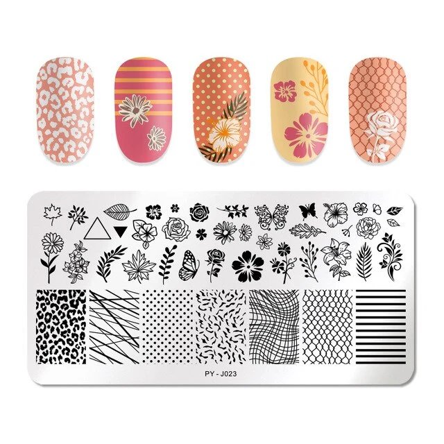 Pict You 8ml Stamping Nail Polish Pure Color Black White Red Nail Art Printing Varnish Manicure DIY Design Stamping Polish