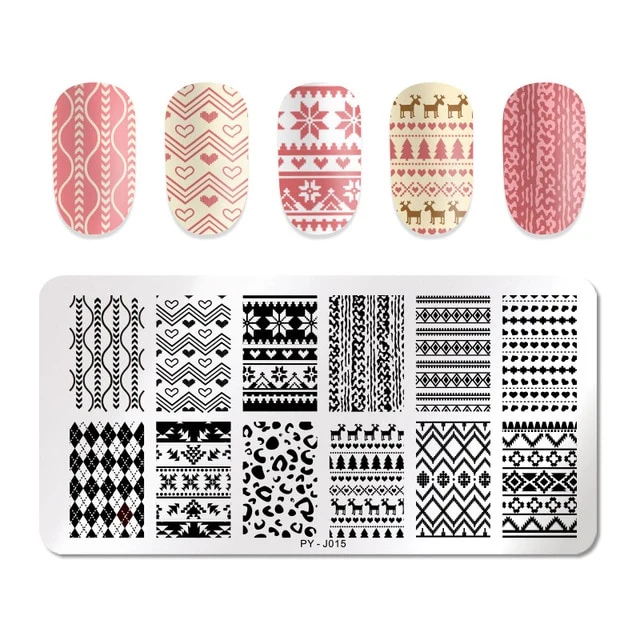 Pict You 8ml Stamping Nail Polish Pure Color Black White Red Nail Art Printing Varnish Manicure DIY Design Stamping Polish