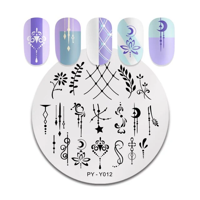 Pict You 8ml Stamping Nail Polish Pure Color Black White Red Nail Art Printing Varnish Manicure DIY Design Stamping Polish