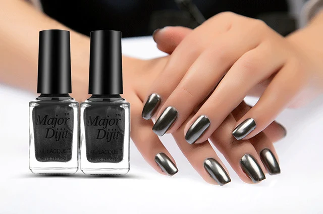 Nusx Metallic Nail Polish Magic Mirror Effect Chrome Nail Art Polish Varnish Exquisite 7ml Nail Polish For Women Quick Dry PO023