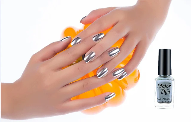 Nusx Metallic Nail Polish Magic Mirror Effect Chrome Nail Art Polish Varnish Exquisite 7ml Nail Polish For Women Quick Dry PO023