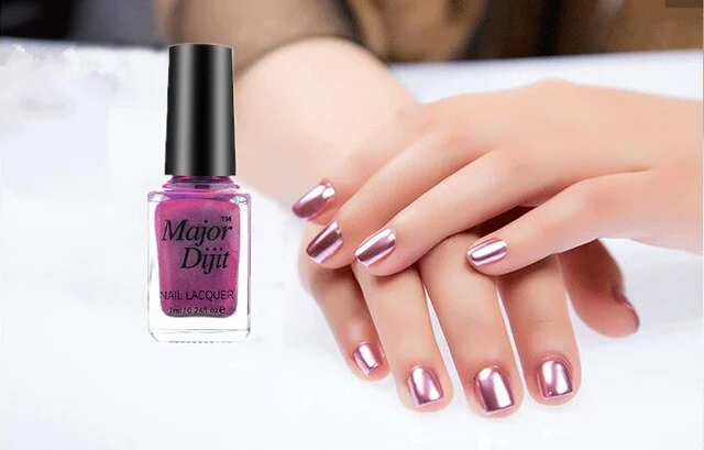 Nusx Metallic Nail Polish Magic Mirror Effect Chrome Nail Art Polish Varnish Exquisite 7ml Nail Polish For Women Quick Dry PO023