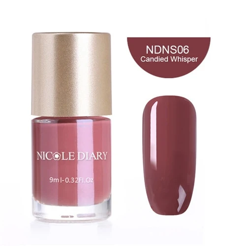 NICOLE DIARY 9ml Nail Polish Series Varnish Polish Quick Dry Eco-friendly Nail Art Lacquer 6 Colors