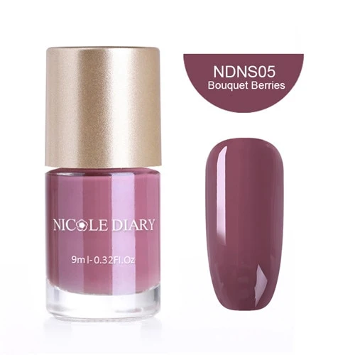 NICOLE DIARY 9ml Nail Polish Series Varnish Polish Quick Dry Eco-friendly Nail Art Lacquer 6 Colors