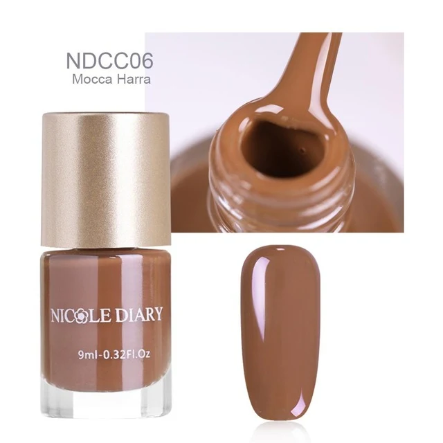 NICOLE DIARY 9ml Nail Polish Series Varnish Polish Quick Dry Eco-friendly Nail Art Lacquer 6 Colors