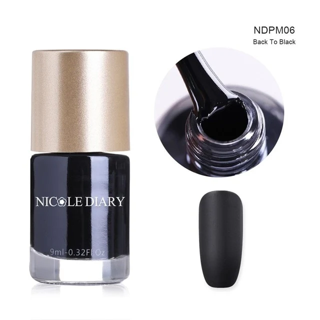 NICOLE DIARY 9ml Nail Polish Series Varnish Polish Quick Dry Eco-friendly Nail Art Lacquer 6 Colors