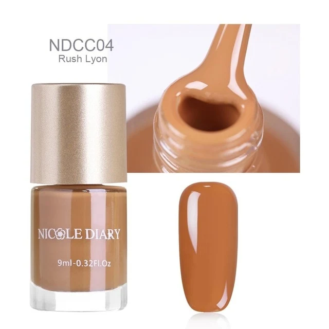 NICOLE DIARY 9ml Nail Polish Series Varnish Polish Quick Dry Eco-friendly Nail Art Lacquer 6 Colors