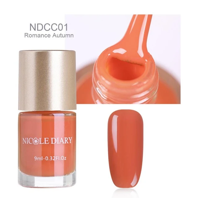 NICOLE DIARY 9ml Nail Polish Series Varnish Polish Quick Dry Eco-friendly Nail Art Lacquer 6 Colors