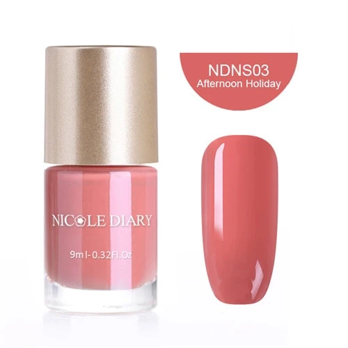 NICOLE DIARY 9ml Nail Polish Series Varnish Polish Quick Dry Eco-friendly Nail Art Lacquer 6 Colors