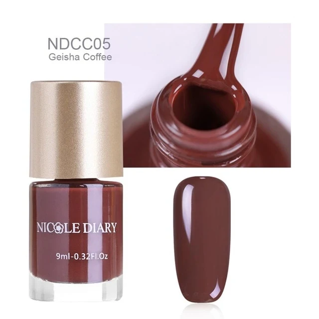 NICOLE DIARY 9ml Nail Polish Series Varnish Polish Quick Dry Eco-friendly Nail Art Lacquer 6 Colors